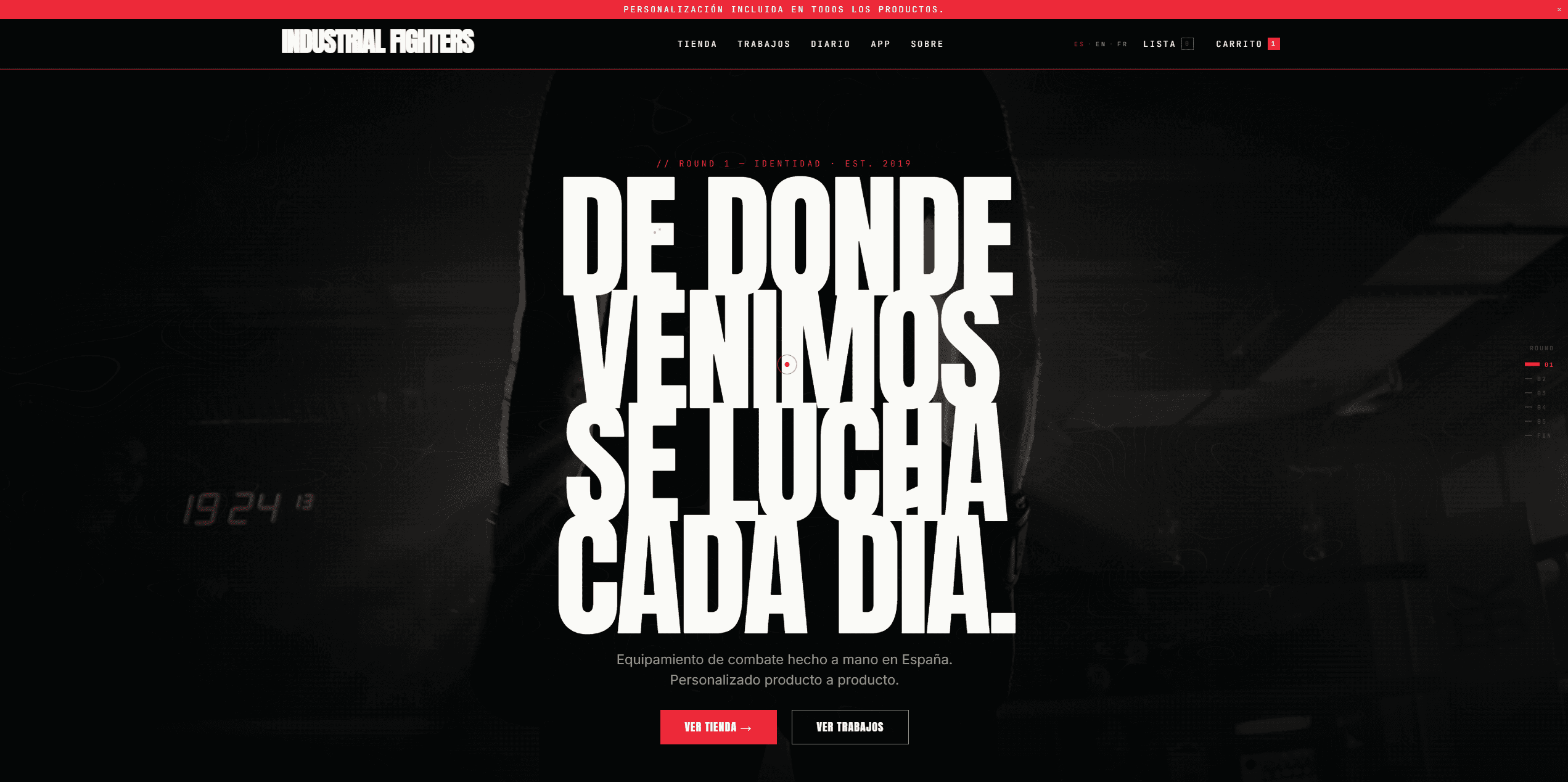 Captura de la web industrial-fighters.vercel.app